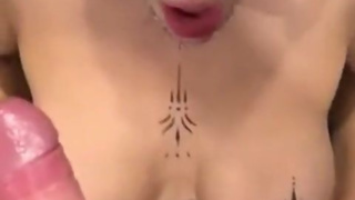 Big Tit Clown Slut Gives Blowjob