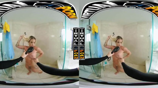 VIRTUAL PORN - Big Tits Stepmom Robbin Banx Taking Dick In VR