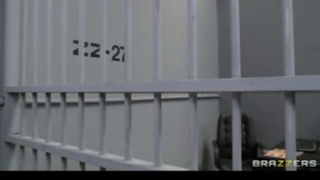 Big Tit Blonde prison guard tells inmate to fuck her wet pussy - Brazzers