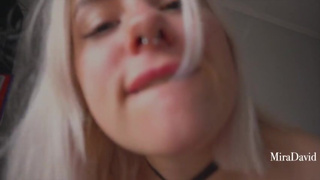 Gorgeous Mira gives a slobbery Blowjob that continues with great pussy fucking - MiraDavid