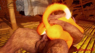 Little fox gets fucked by a huge cock in wild sex from Wild Life