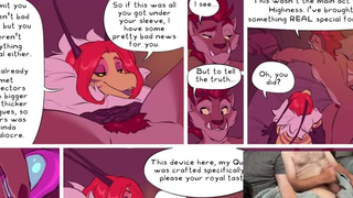 SEXY BEAST fucks queen with her HUGE dildo cock ❤ Furry Hentai Comic Dub