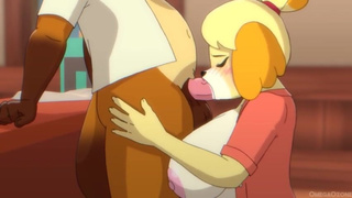 Canelita gives a blowjob