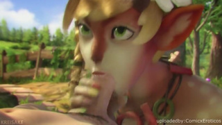 Awesome Furry Blowjob! 3D Porn Animations! w/ sound and 60fps