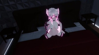 Girl get fuck IRL, while playing VRChat (POV)