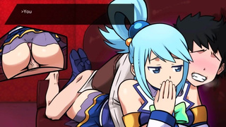 AQUA!! Herself!! And to pound her....