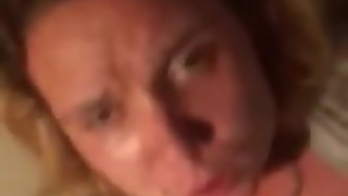 My White Bitch Making herself Cum