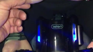 Femdom Cum Feeding: She Uses The Leten Male Sex Machine To Extract His Cum To Feed Him From Her Hand