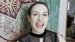 Mistress Preparing to get her Teeth into her Biting sub