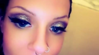 Pretty MILF Trouble Teases with her eyes in the shower