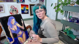 Painting Yennefer from the Witcher