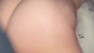 Amateur wife with big ass lets me fuck her tight pussy raw, quickie POV