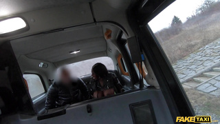 Fake Taxi - Ebony Mystique gets her big black tits and ass out for a backseat fuck