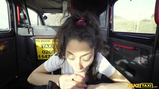 Fake Taxi in Spain with hot brunette Scarlet Rebel and a big cock
