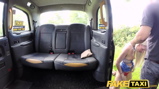 Fake Taxi Golden shower for hot lady followed by some kinky anal sex