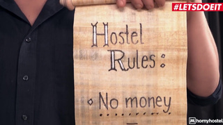 HORNYHOSTEL - SIRENA SWEET PETITE GERMAN GIRL FOLLOWS THE HOSTEL RULES